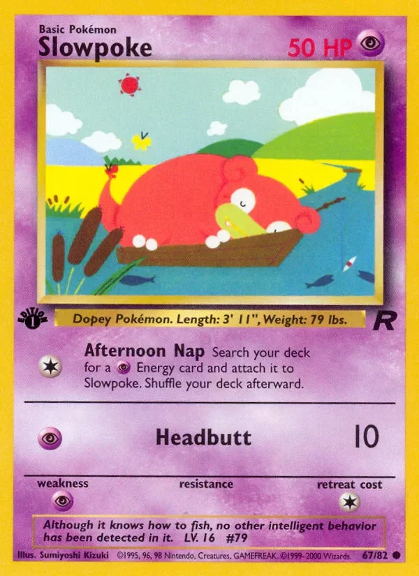 Producto - Slowpoke (67/82) [Team Rocket 1st Edition]