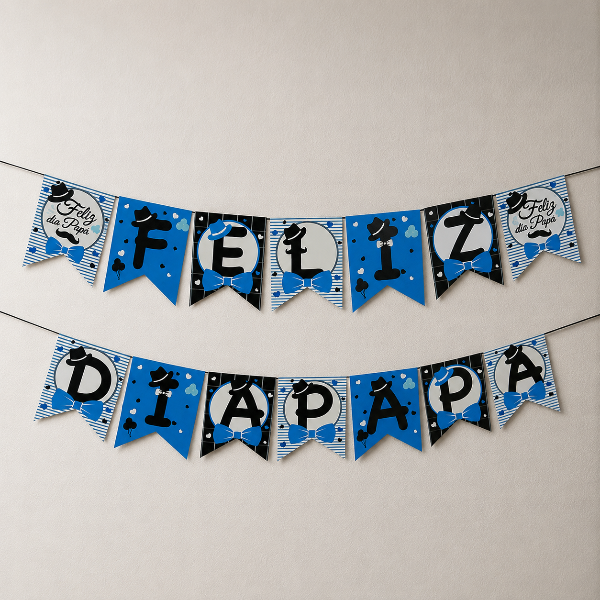 Producto - Banderin con diseño - Día del padre