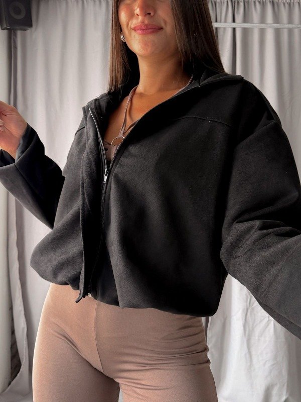 Producto - Campera bomber gamuza - DENISSE