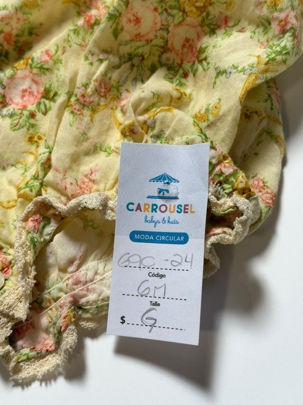 Producto - Enterito floral amarillo Little Akiabara 6 meses - 4