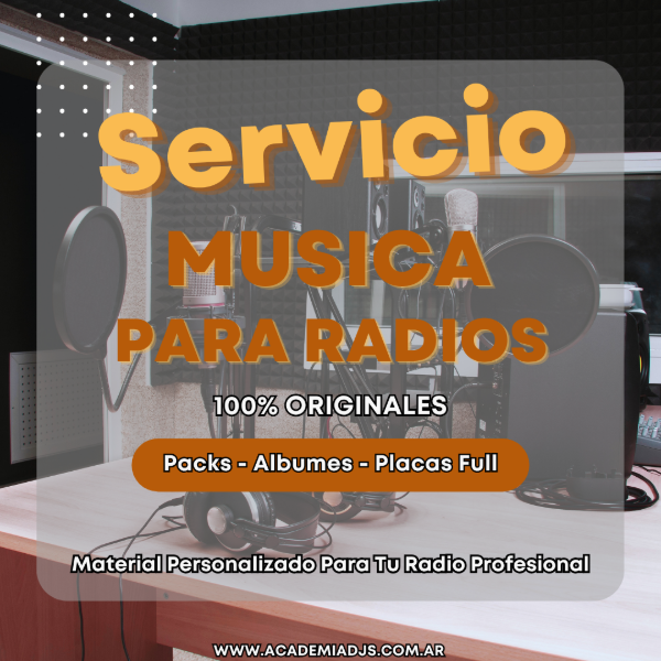 Producto - SERVICIO DE MUSICA PARA RADIOS