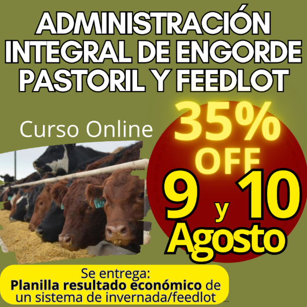 Producto - Curso Online: Administración Integral de Engorde Pastoril y Feedlot - 0