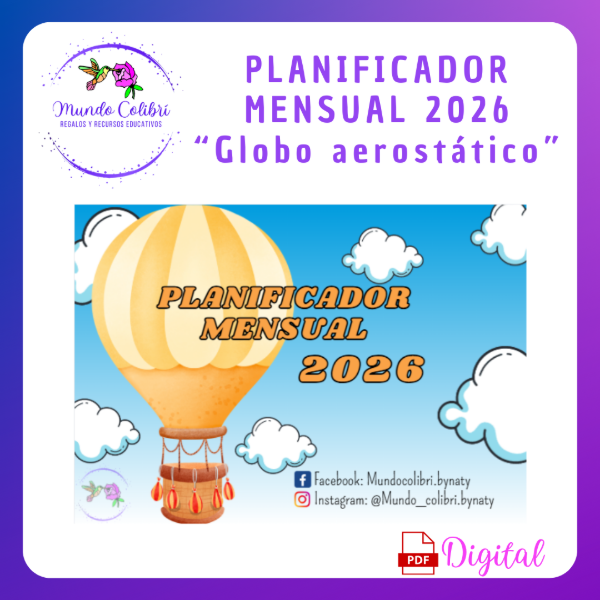 Producto - Calendario Planificador "Globo aerostático" (Archivo Digital)