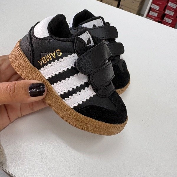 Producto - Mini samba con abrojo 17 al 21 color NEGRO