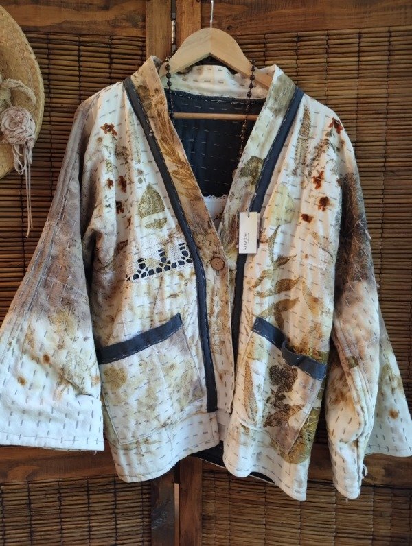 Producto - Saco KANTHA corto reversible ACERO