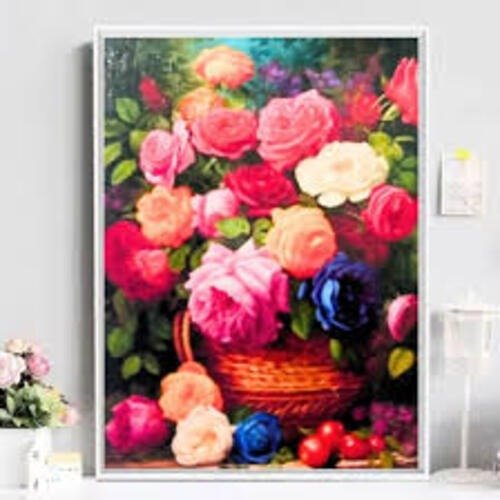 Producto - DIAMOND PAINTING 30X40 HI STONE FLORES DE COLORES