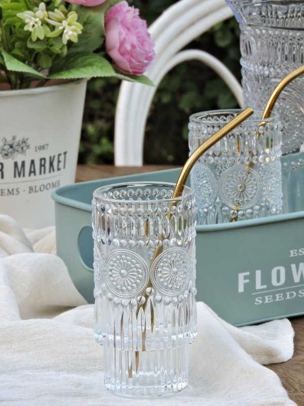 Producto - Set de sorbetes DORADOS de aluminio x 4 y cepillo