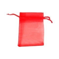 Producto - Bolsa de organza roja 29x19