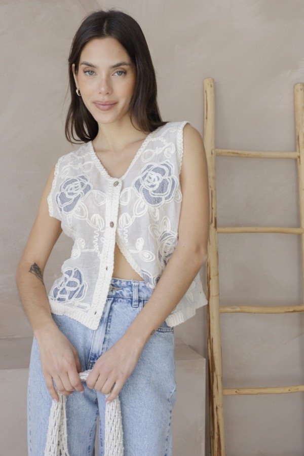 Producto - Chaleco Lupe Crochet combinado