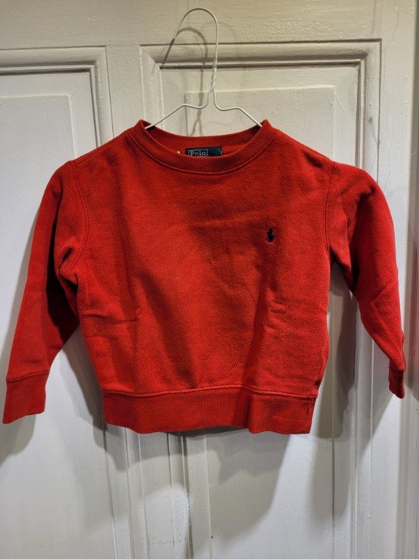 Producto - Buzo POLO RALPH LAUREN colorado Talle 3 años - PRECIO: 24X