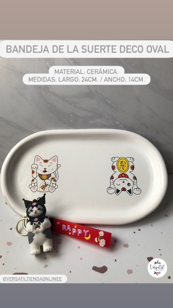 Producto - Bandeja de la suerte deco oval ideal para regalar