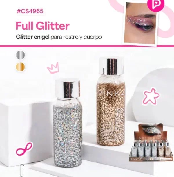Producto - PINK 21 GLITTER GEL