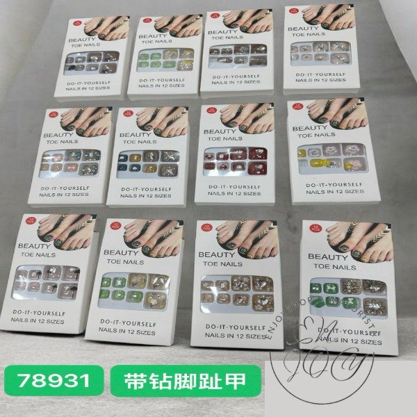 Producto - PACK X12 Uñas Postizas PRESS ON PARA PIES BEAUTY TOE NAILS 78931