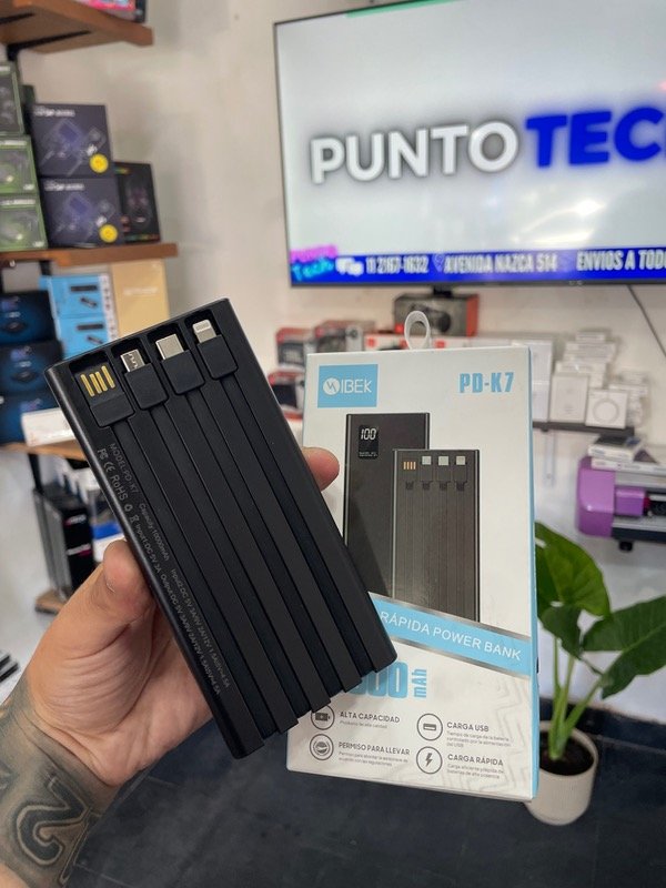 Producto - POWER BANK IBEK CON CABLES