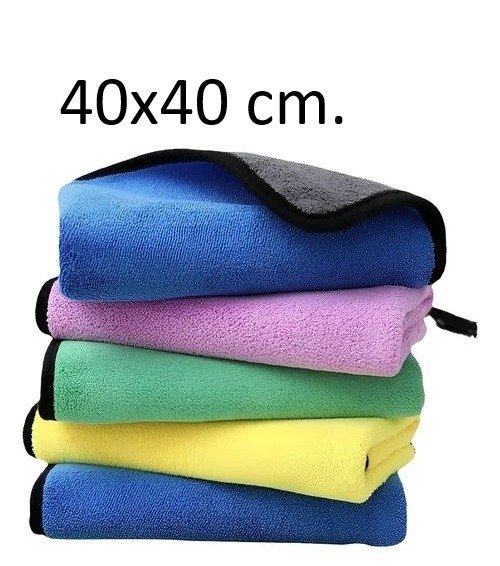 Producto - PAÑO DE MICROFIBRA DOBLE PELO 40x40 CM.