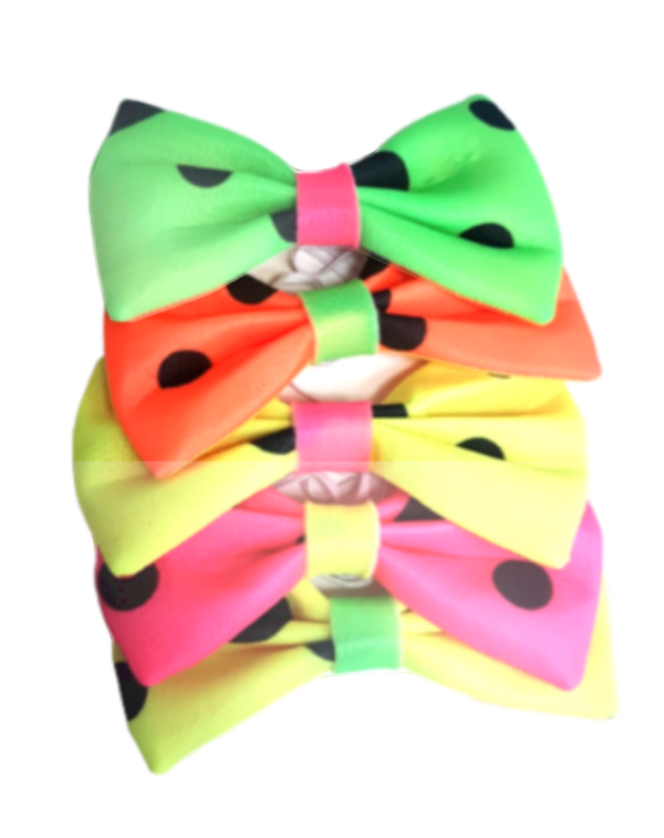 Producto - Moño tela Fluo x5 u.