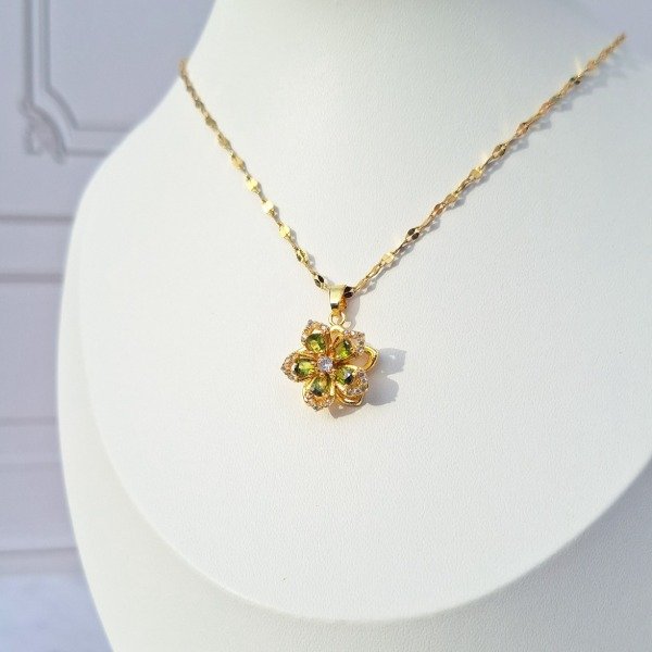 Producto - Flower Mossy green (giratorio) - 1