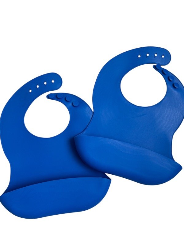 Producto - Babero silicona azul