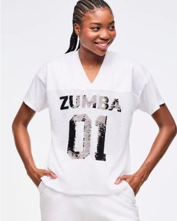Producto - Zumba Sparkle V-Neck Mesh Top