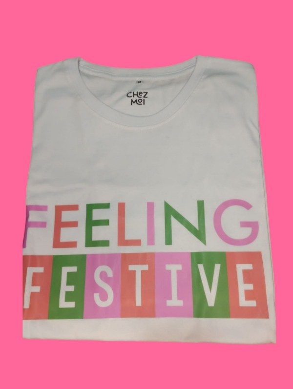 Producto - Remera estampada Feeling Festive