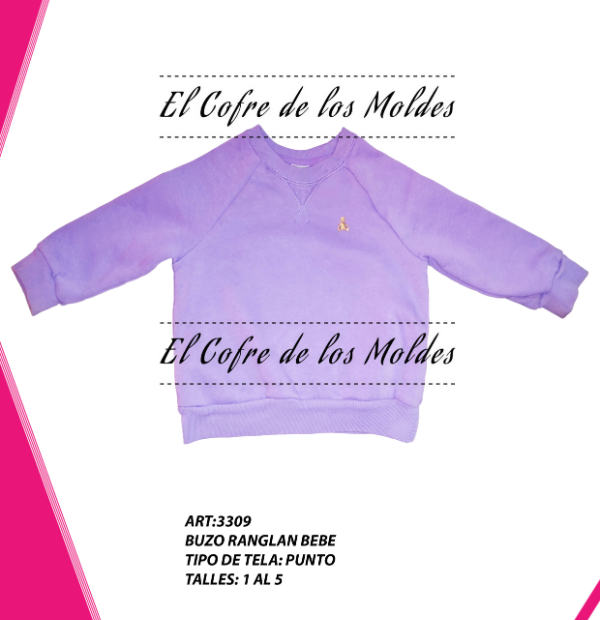 Producto - Buzo Bebe manga ranglan -Pack de Talles 1 al 5-