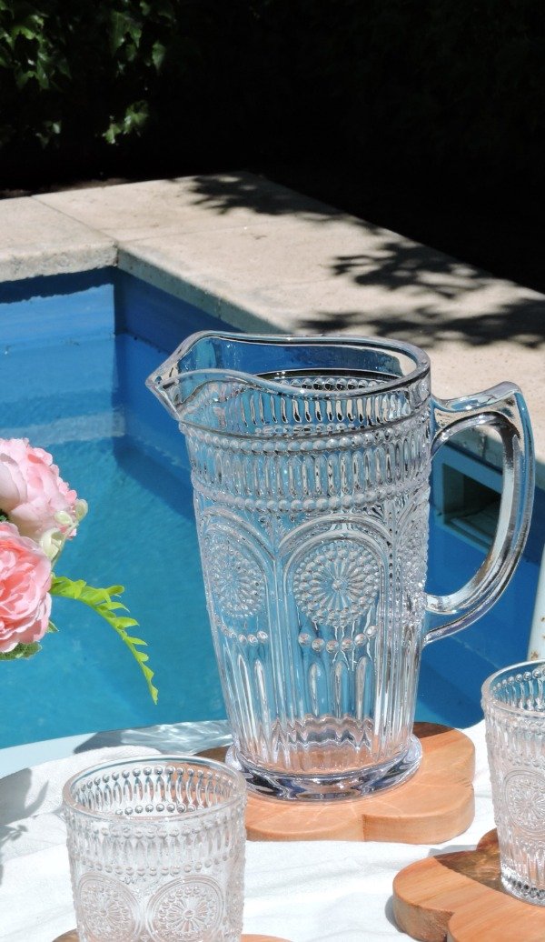 Producto - Jarra de vidrio labrada GRECIA