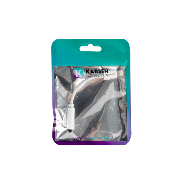 Producto - Adaptador iPhone a 3.5mm Hembra Blanco Karsen