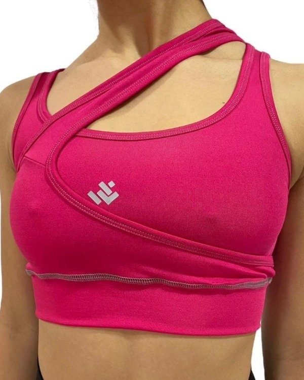 Producto - TOP EBEL CRUZADO LYCRA FUCSIA