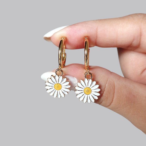 Producto - Argollas dije flor AD 40231