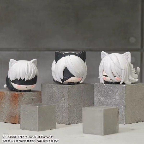 Producto - Set Gashapones Gatitos Nier Automata - 3 x 6cm