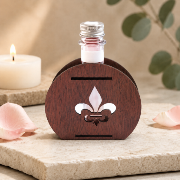 Producto - PORTADIFUSOR DE MADERA CON FRAGANCIA Y VARILLAS SURTIDOS 11X11 CM - 0