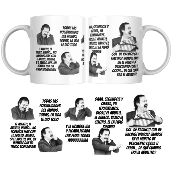 Producto - Taza - relato gol de racing pepe argento (Casados con hijos) - 0
