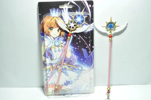 Producto - Colgantes Baculo Estrella Azul con Alas - Sakura Card Captor (17cm)