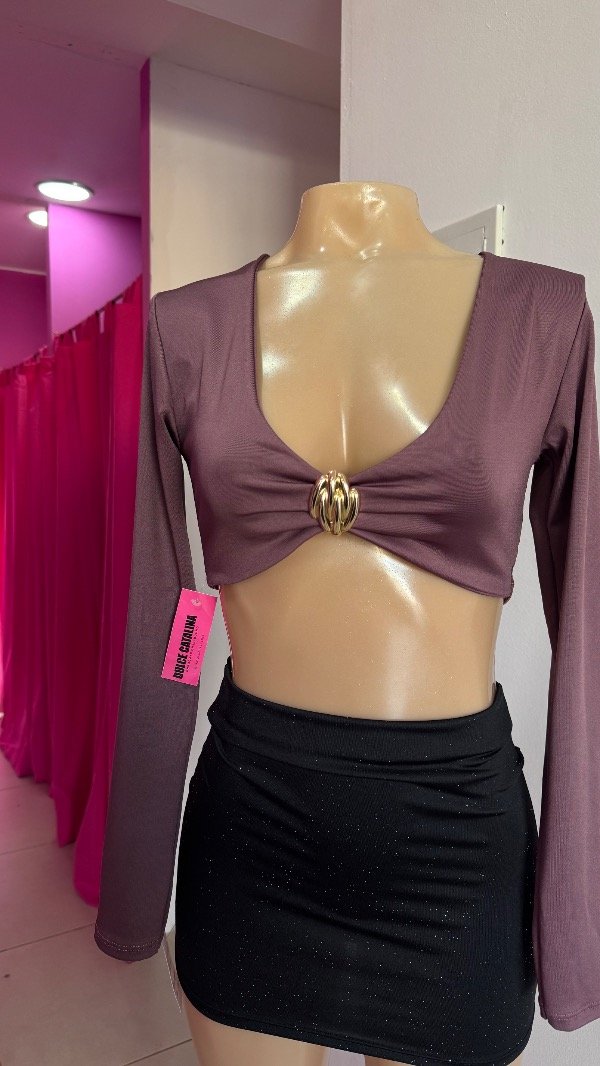 Producto - Top aplique dorado
