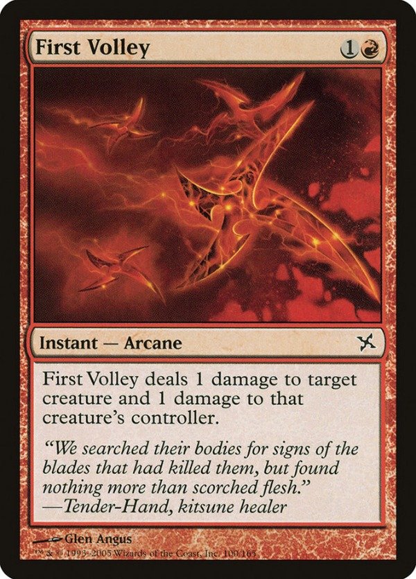Producto - First Volley  Betrayers of Kamigawa