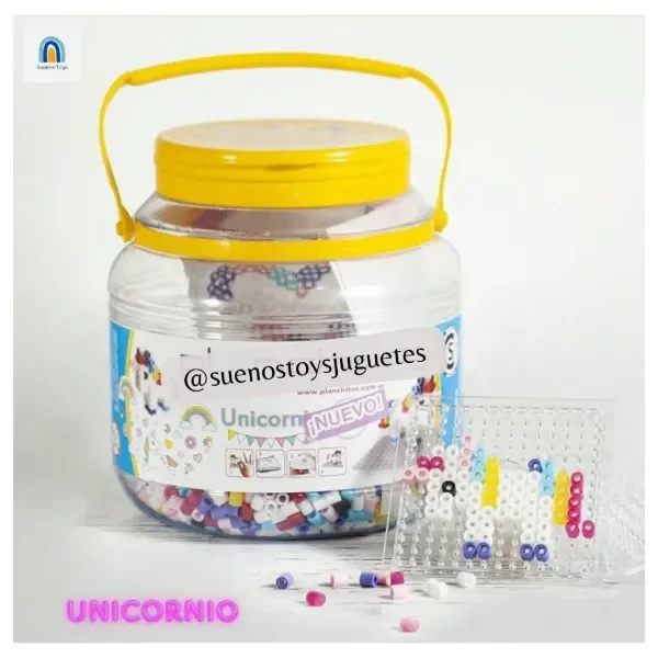 Producto - Arte Pixel con Hama Beads UNICORNIO