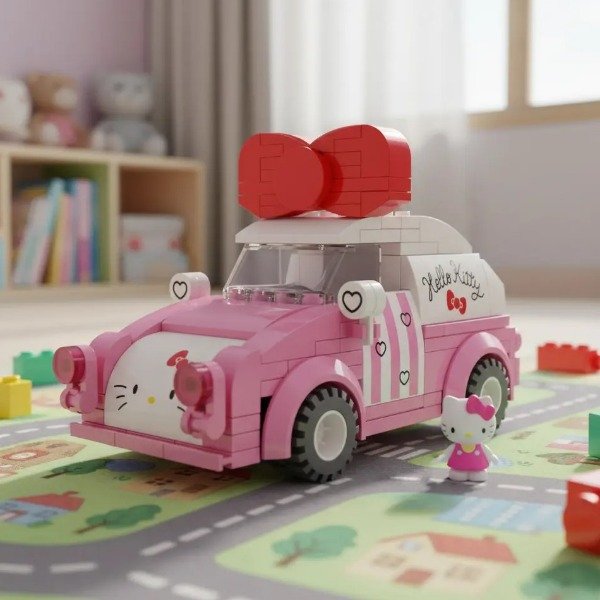 Producto - Bloques para Armar Keepplay Sanrio Hello Kitty Mini Car - 2