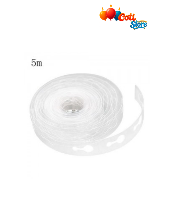 Producto - Cinta para Arco de Globos Doble Orificio x5mts