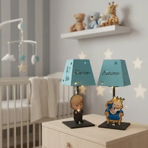 Producto - Centros De Mesa 10u Decorado Jefe En Pañales Con Led - 1