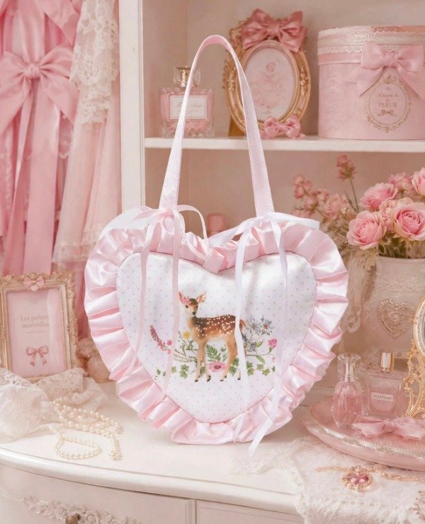Tote Bag Bambi Heart Coquette