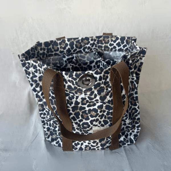 Producto - Basket Bag Cheetah print - Bolso con divisiones internas