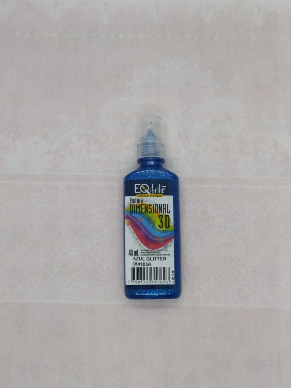 Producto - PINTURA DIMENSIONAL 3D.AZUL GLITTER
