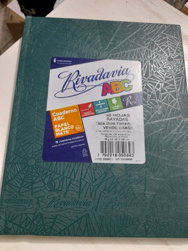 Producto - Cuaderno escolar Rivadavia ABC