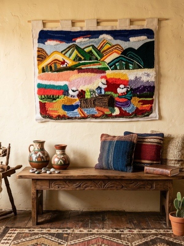 Producto - Tapiz de Pared- Cosecha en las montañas - 4