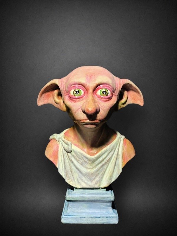 Producto - Busto Dobby Elfo Doméstico  - Figura Pintada a Mano (13 cm)