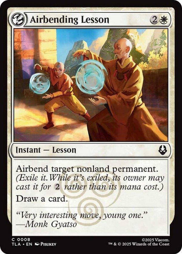 Airbending Lesson Avatar: The Last Airbender - ALUMINETCG
