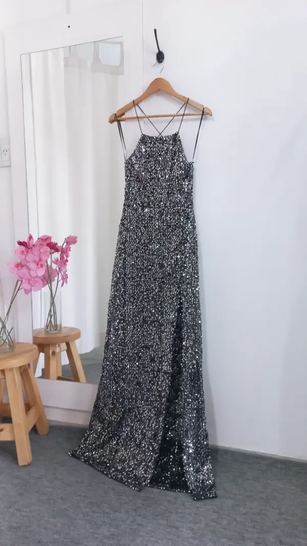 Producto - VESTIDO SHINE NEGRO/ PLATA ( PRE-ORDER)