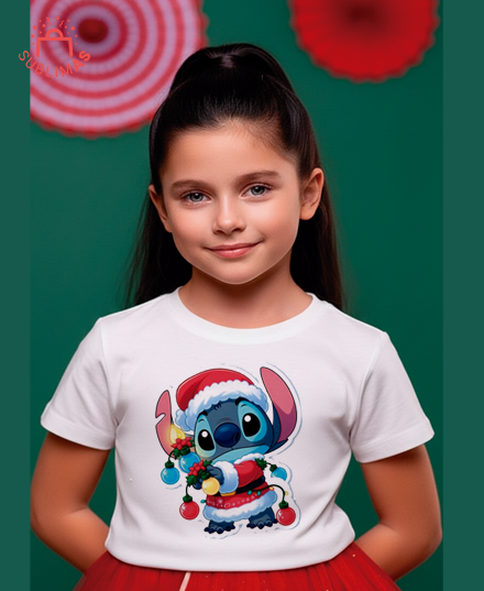 Producto - Remera Stich navidad