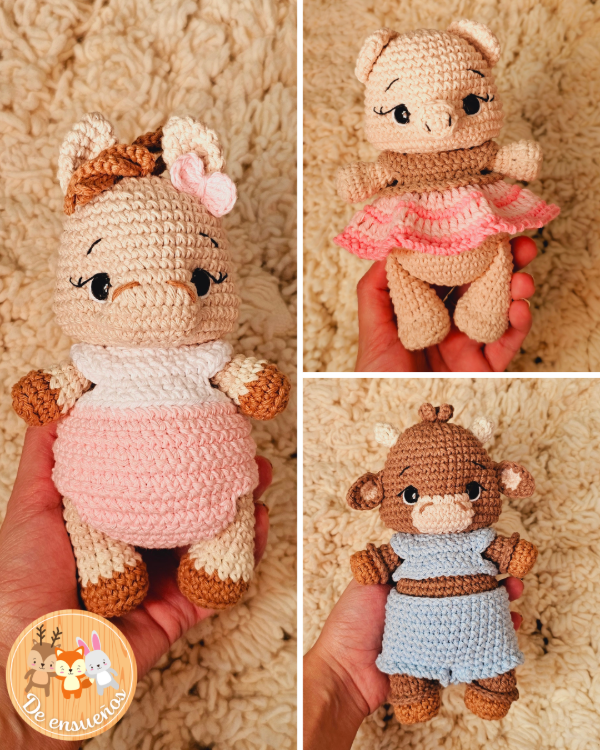 Producto - Pequeños bebes del campo 1 - (3 guías de tejido)