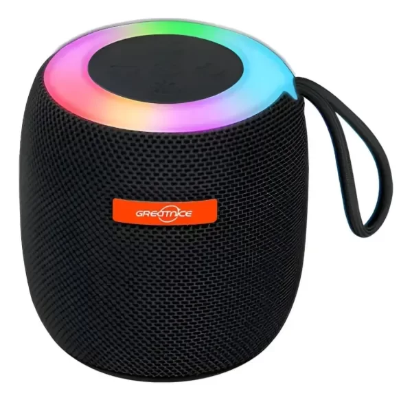 Producto - Parlante mini Bluetooth Portatil Luces Rgb Micro Sd Usb Color azul rojo negro